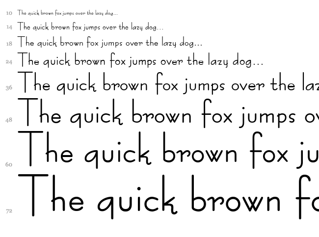 Bernardo Moda font waterfall